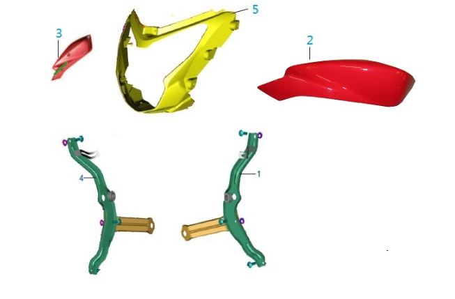 BAJAJ PULSAR AS150 FAR MUHAFAZA DEKORATİF KAPAK SAĞ