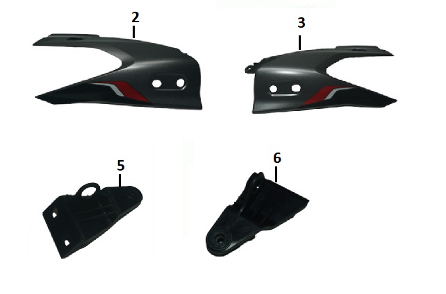 BAJAJ PULSAR F 250 FAR MUHAFAZA DEKORATİF KAPAK SAĞ