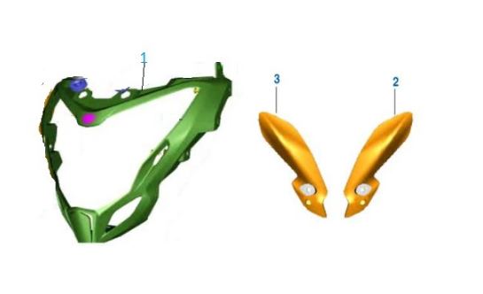 BAJAJ PULSAR N 250 FAR MUHAFAZA DEKORATİF KAPAK SAĞ