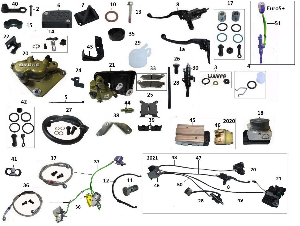BAJAJ PULSAR RS200 UG FREN KOLU ÖN (UZUN) - 2