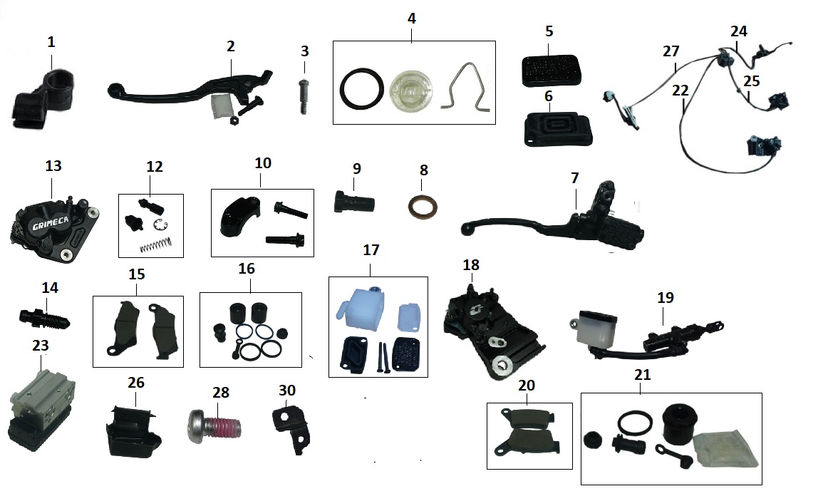 BAJAJ PULSAR N 250 ABS ÜNİTESİ HORTUMU(ABS DEN ÖN FREN HİDROLİK MERKEZİNE GİDEN) ÜST - 2
